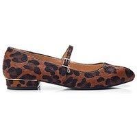 Moda In Pelle Florentin Leather Ballerina - Leopard