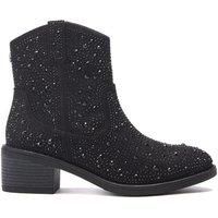'Petronella' Alcantara Ankle Boots