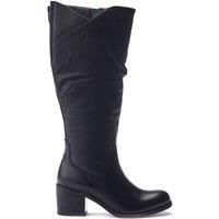 Moda In Pelle Women's Soleene Leather Over the Knee Block Heeled Boots