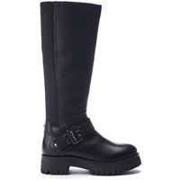Moda In Pelle Women's Remy Leather Block Heeled Knee high Boots