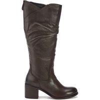 Moda In Pelle Women's Soleene Leather Over the Knee Block Heeled Boots
