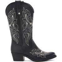 Moda In Pelle Women's Fantelene Leather Western Style Cowboy Boots