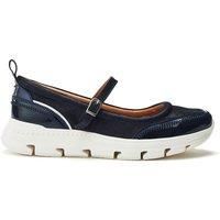 Moda In Pelle Women's Enchant Metallic Leather Chunky Sole Mary Jane Shoes