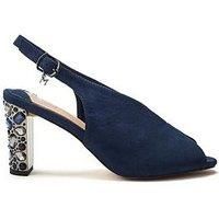 Moda In Pelle Maeva High Occasion Sandal - Navy