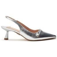Moda In Pelle Women's Godal Patent Slip On Sling Back Court Shoes