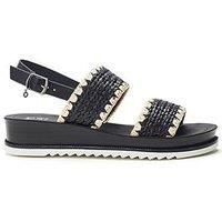 Moda In Pelle Kyraa Woven Sandals - Black