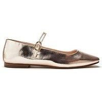 Moda In Pelle Larina Ballet Shoes - Rose Gold