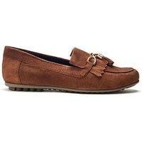 Moda In Pelle Essana Suede Loafer - Tan