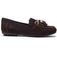 Moda in Pelle Essentialsana Loafers Womens Brown 4 UK
