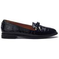 Moda In Pelle Fillipa Patent Loafer - Black