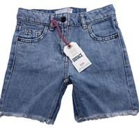 FatFace Girls Denim Bermuda Shorts, Size 6-7 Years, Light Blue, RRP £18