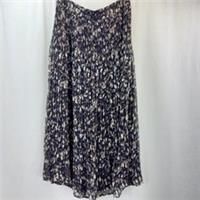 Fatface Paigton Pleated Midi Skirt Brown Beige Size 14R BNWT