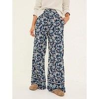 Fatface Soft Paisley Trouser - Pink