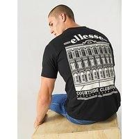Ellesse Mens Courtside Club T-Shirt - Black