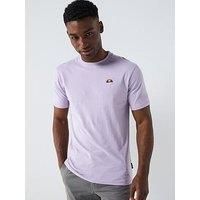 Ellesse Men's Cassica T Shirt Lavender - Jersey Cotton, Short Sleeve, Crew Neck