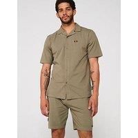 Ellesse Mens Very Exclusive Finita Shirt And Short Set - Khaki