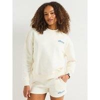 Ellesse Womens Very Exclusive Holmrook Sweatshirt & Short Set - White