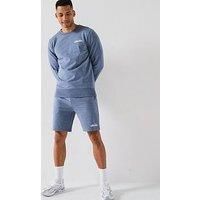 Ellesse Mens Very Exclusive Miscuglio Crew And Short Set - Speckle Blue
