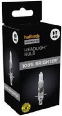 Halfords Advanced +100% Brighter H1 448 Headlight Bulb