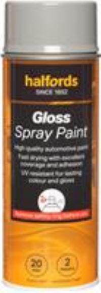Halfords S1-050 Grey Gloss Car Spray Paint - 400Ml