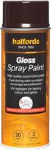 Halfords S4-010 Brown Gloss Car Spray Paint - 400Ml