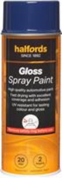 Halfords S3-160 Blue Gloss Car Spray Paint - 400Ml