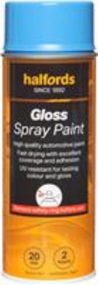 Halfords S3-400 Blue Gloss Car Spray Paint - 400Ml