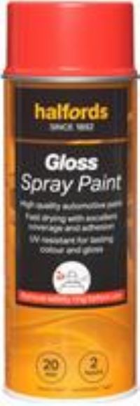 Halfords S4-310 Red Gloss Car Spray Paint - 400Ml