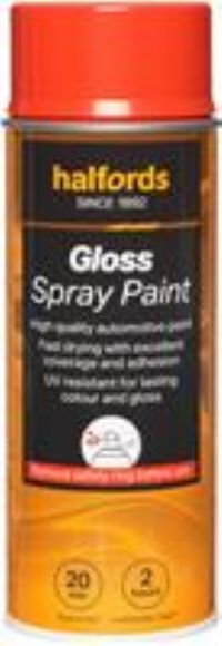 Halfords S4-370 Red Gloss Car Spray Paint - 400Ml