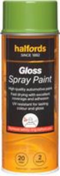 Halfords S7-060 Green Gloss Car Spray Paint - 400Ml