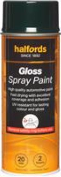 Halfords S7-120 Green Gloss Car Spray Paint - 400Ml