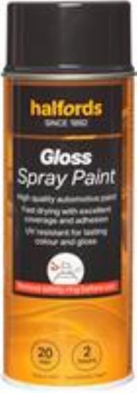 Halfords S1-120 Grey Gloss Car Spray Paint - 400Ml