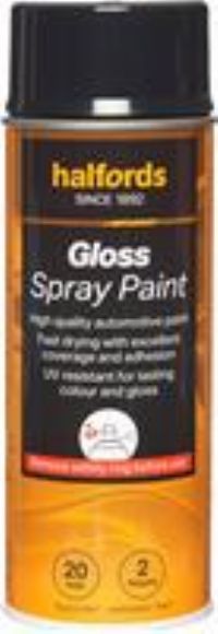 Halfords S1-150 Grey Gloss Car Spray Paint - 400Ml