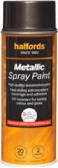 Halfords M1-490 Grey Metallic Car Spray Paint - 400Ml