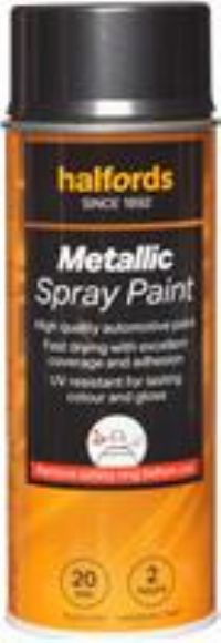 Halfords M1-430 Grey Metallic Car Spray Paint - 400Ml
