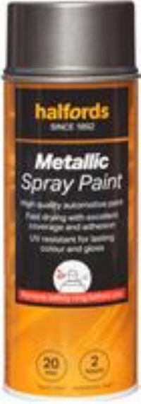 Halfords M1-170 Grey Metallic Car Spray Paint - 400Ml
