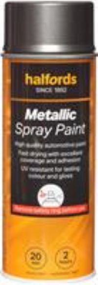 Halfords M1-190 Grey Metallic Car Spray Paint - 400Ml
