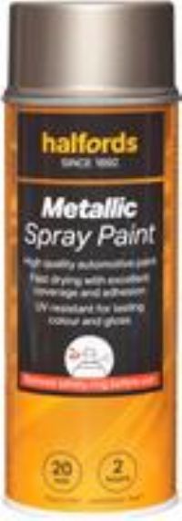 Halfords M1-010 Grey Metallic Car Spray Paint - 400Ml