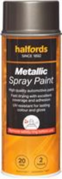 Halfords M1-060 Grey Metallic Car Spray Paint - 400Ml