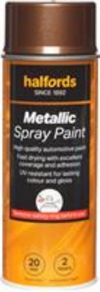 Halfords M6-030 Brown Metallic Car Spray Paint - 400Ml