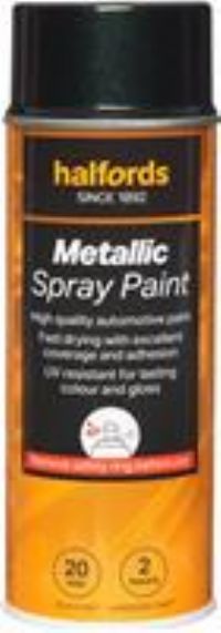 Halfords M7-060 Green Metallic Car Spray Paint - 400Ml
