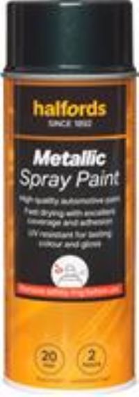 Halfords M7-020 Green Metallic Car Spray Paint - 400Ml