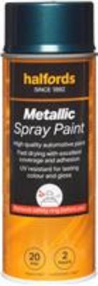 Halfords M7-110 Green Metallic Car Spray Paint - 400Ml