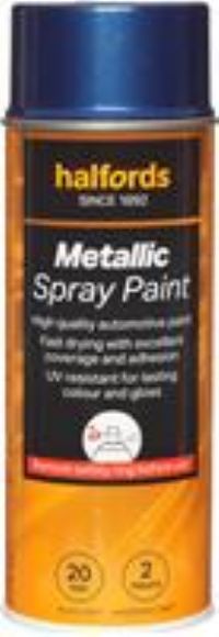 Halfords M3-400 Blue Metallic Car Spray Paint - 400Ml