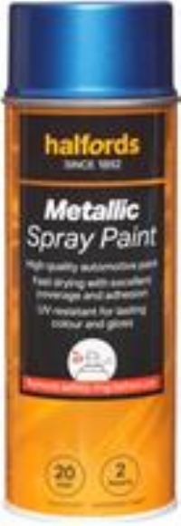 Halfords M3-480 Blue Metallic Car Spray Paint - 400Ml