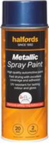 Halfords M3-420 Blue Metallic Car Spray Paint - 400Ml
