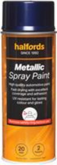 Halfords M3-190 Blue Metallic Car Spray Paint - 400Ml