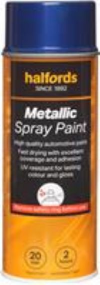 Halfords M3-220 Blue Metallic Car Spray Paint - 400Ml