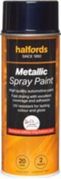 Halfords M3-150 Blue Metallic Car Spray Paint - 400Ml
