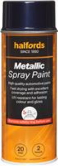 Halfords M3-140 Blue Metallic Car Spray Paint - 400Ml
